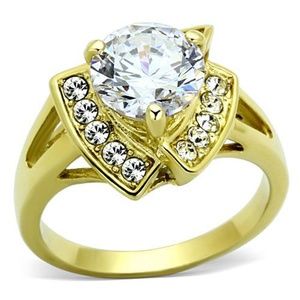 3.1 Ct Zirconia Stainless Steel Engagement Ring